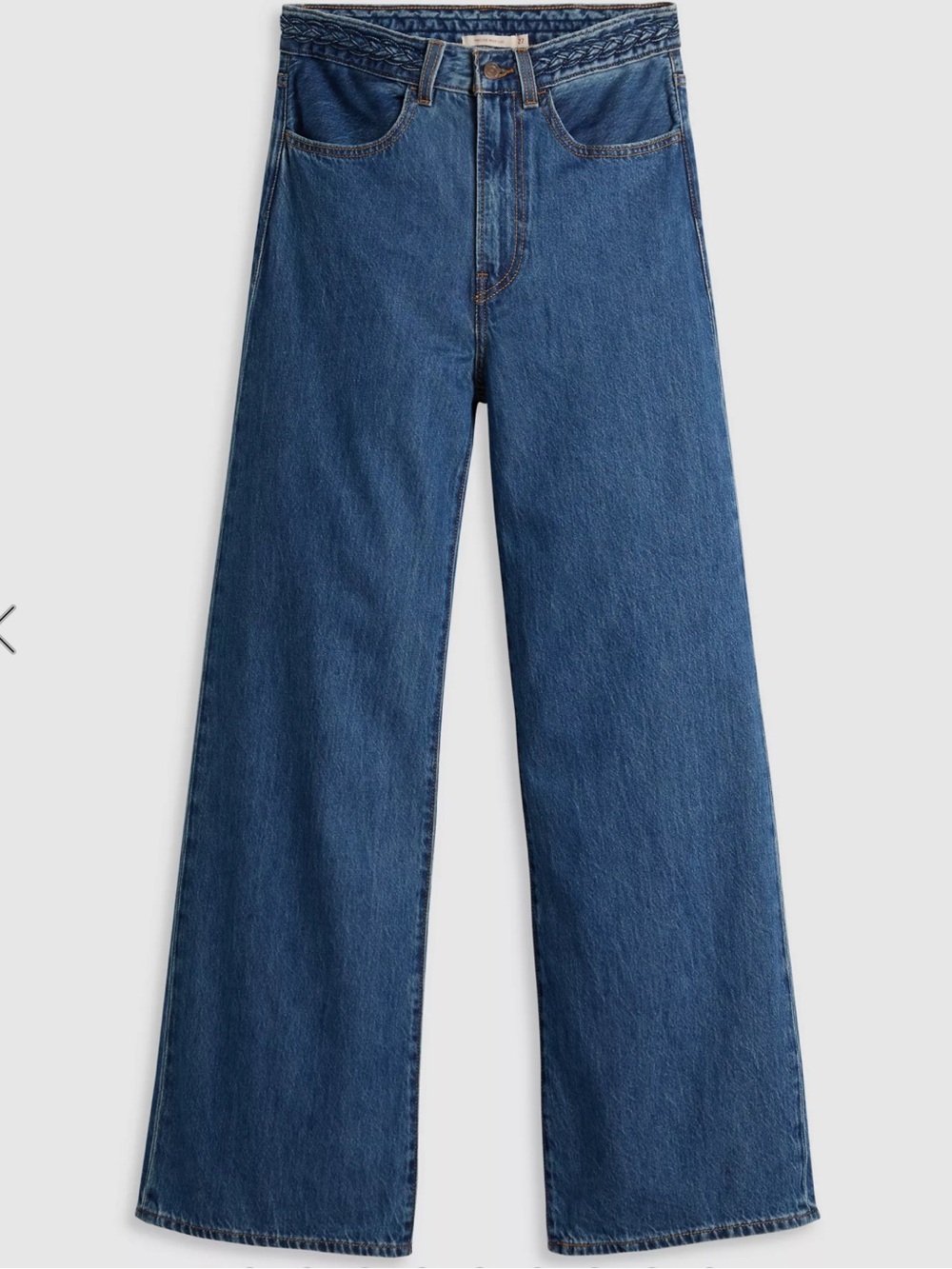 Levis Braided Wide Leg Jeans Size 27 NWT